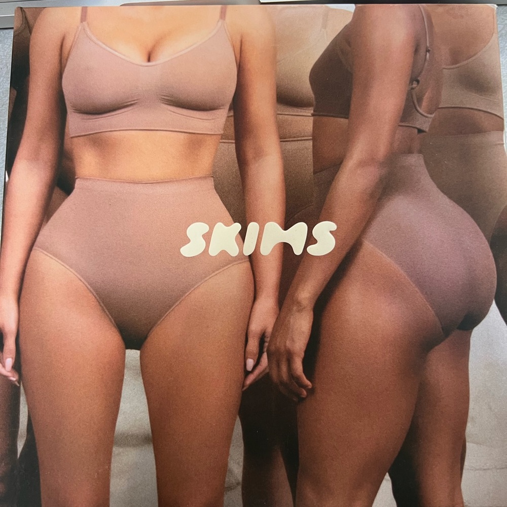 Skims sculpting high waist brief, L/XL umber, NIB